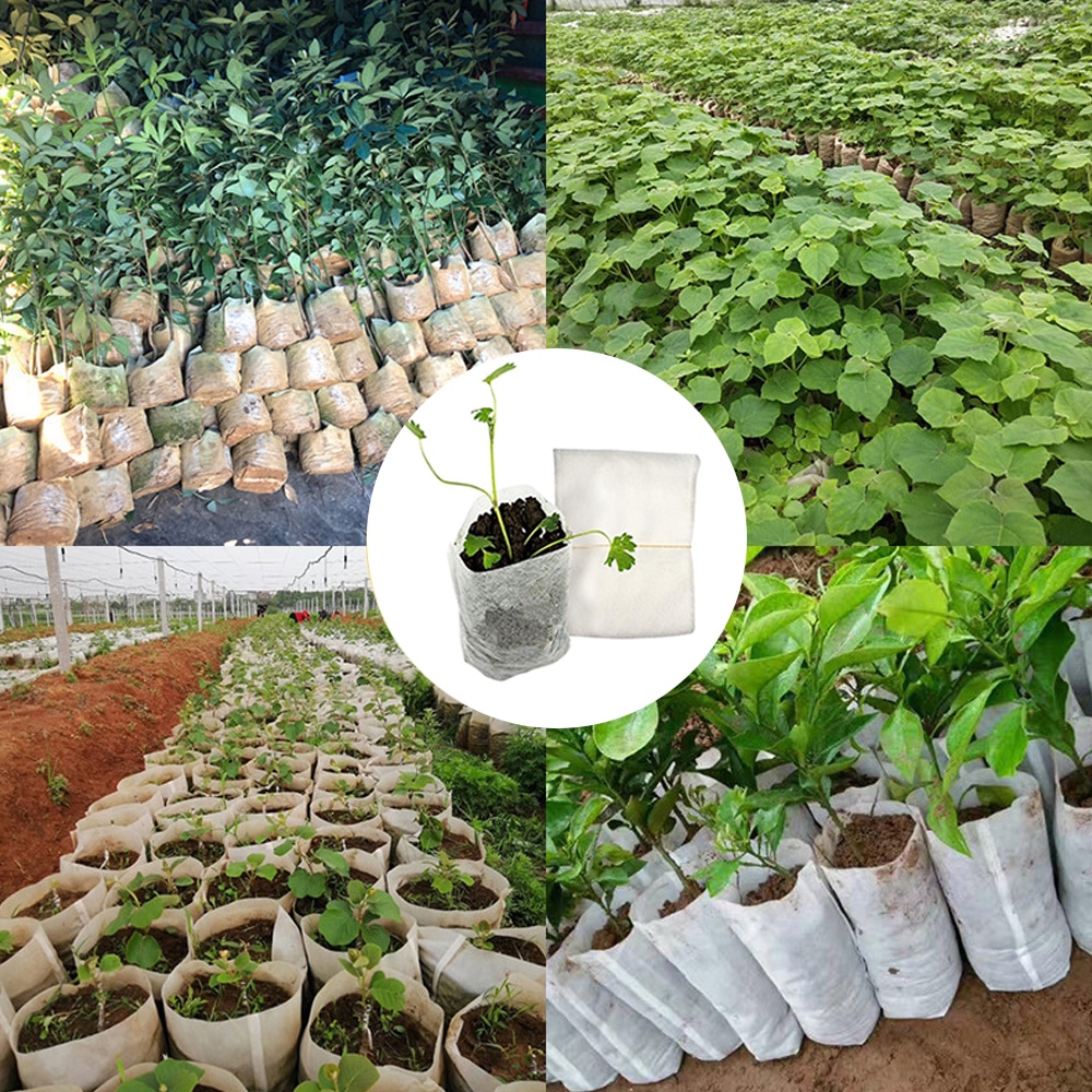 100/300/500pcs Plant Nursery Pot Seedling-Raising Bag - Image 3