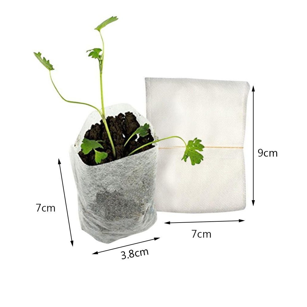 100/300/500pcs Plant Nursery Pot Seedling-Raising Bag - Image 6