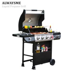 Stainless Steel 4 Burner Liquid Propane Grill