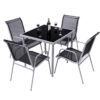 Costway 5 PCS Bistro Set Garden of Chairs