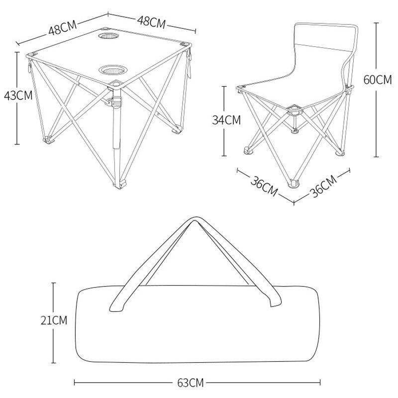 Garden Sets Chair with Table Iron Oxford - Image 6