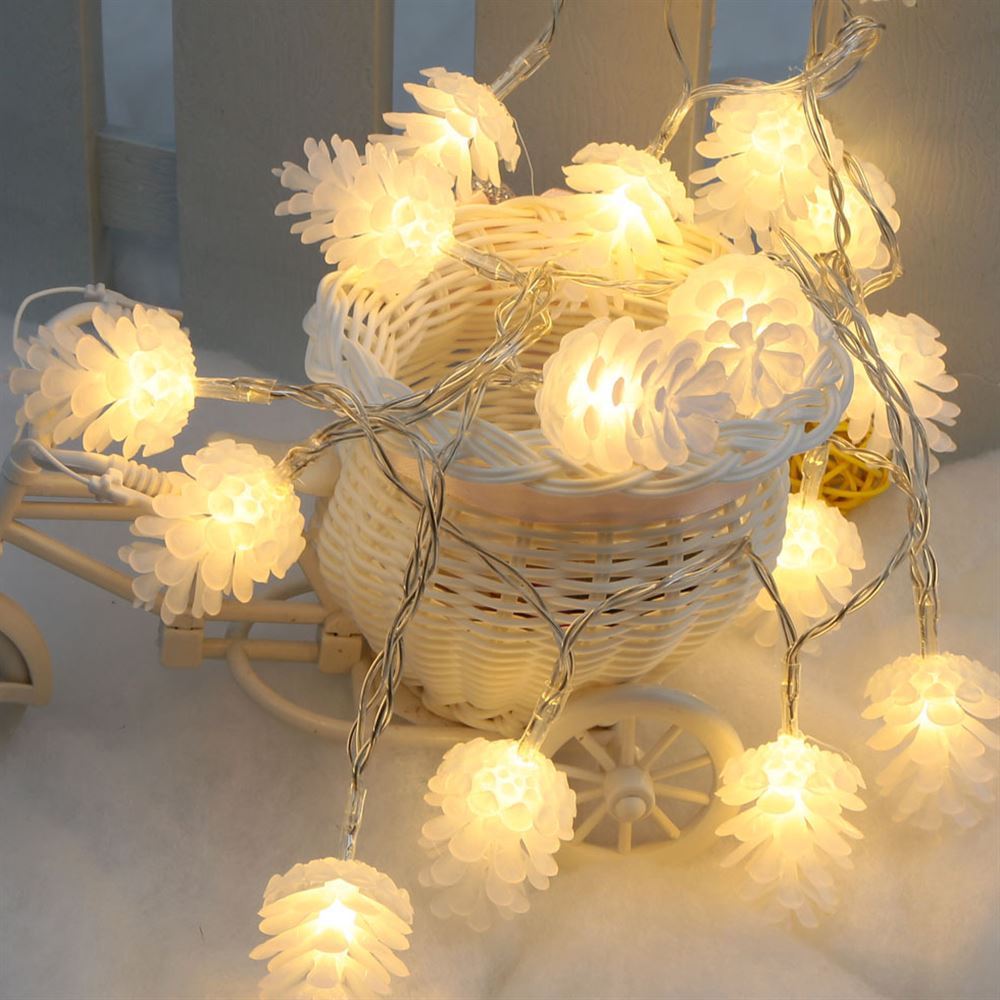 Led Fairy Garland Pine Nuts String Lights AA Battery