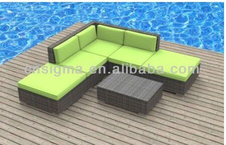 Modern Outdoor Backyard Wicker Patio Furniture Sofa - Image 2