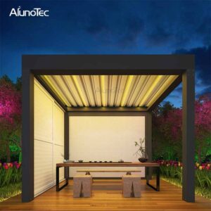 Outdoor Motorized Aluminum Pergola Louver