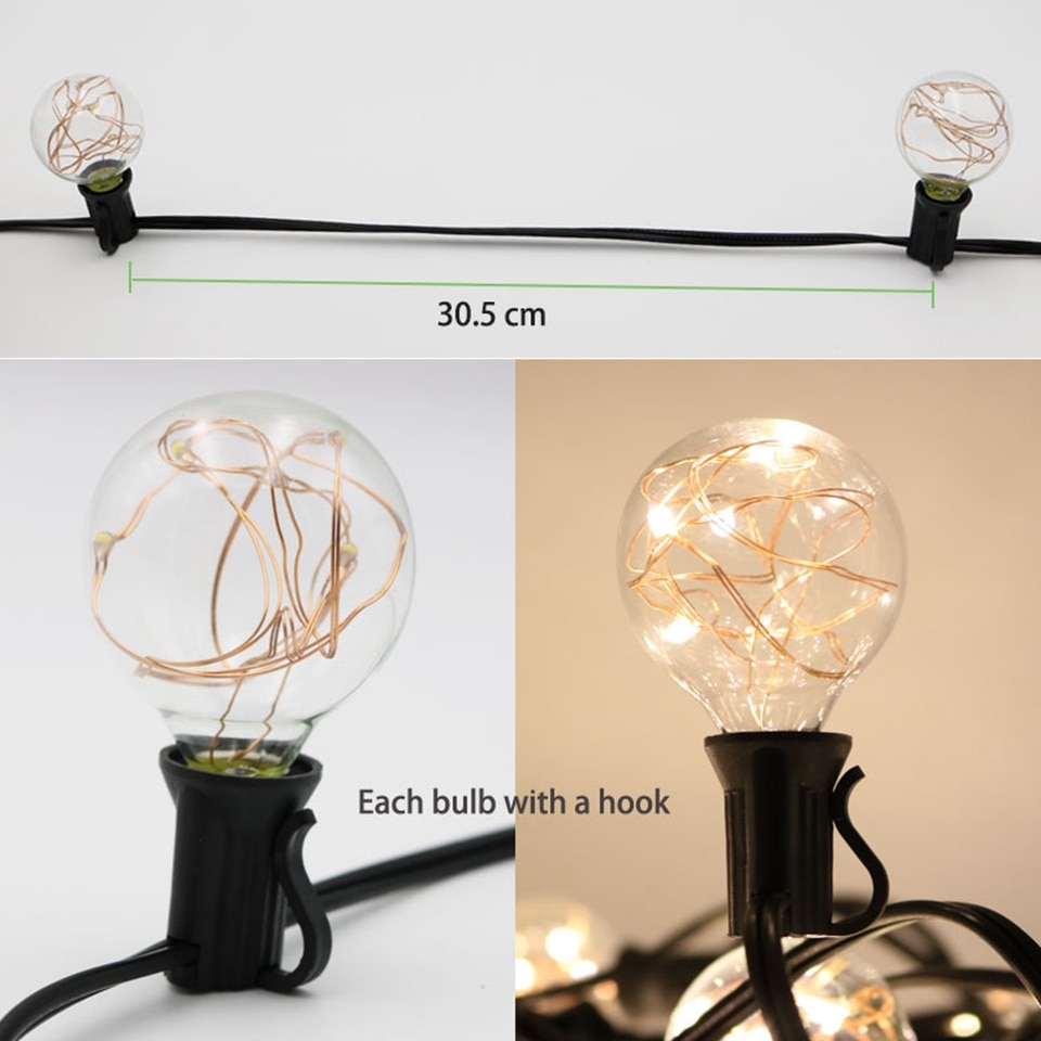 Safety 12V 25Ft G40 Globe String Lights - Image 5