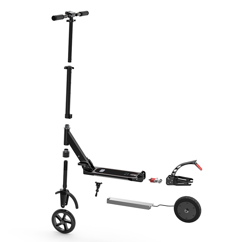 Tough Aluminum Alloy 2600mAh Folding Electric Scooter with Dual 8 inch Tire - Image 9