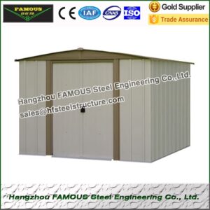 Alternative view of 8x10 metal garden shed suitable for most construction site condition