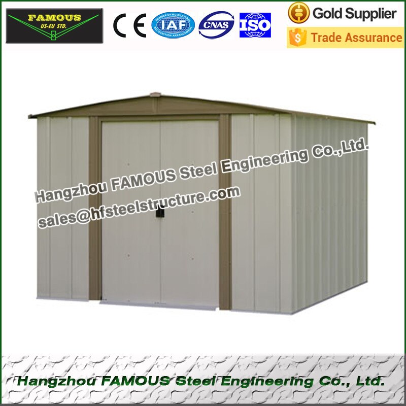 8x10 metal garden shed suitable for most construction site condition - Image 2
