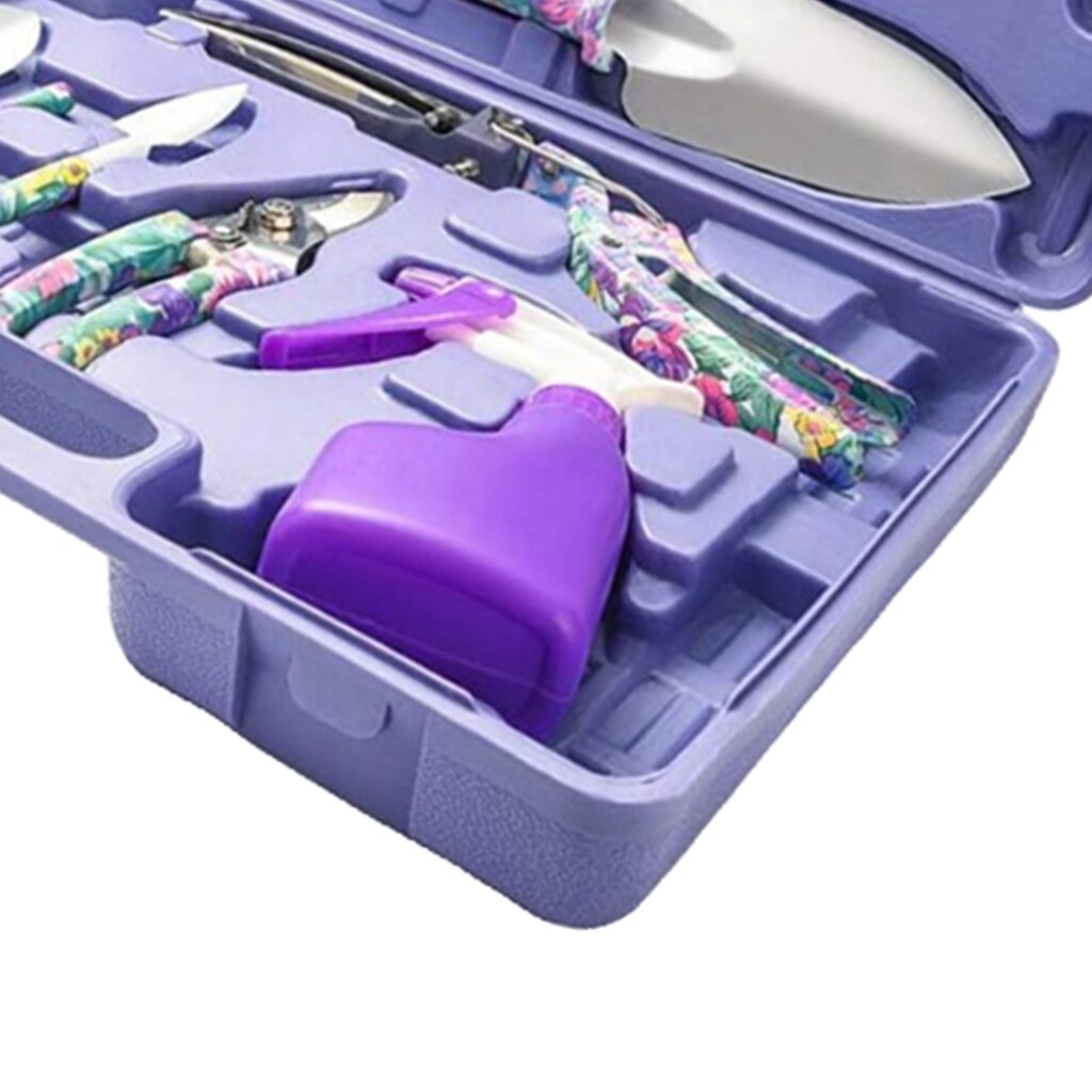 5/10PCS Garden Tools Set w/ Floral Print & Carry Case Gardening Gifts for Women - Image 3