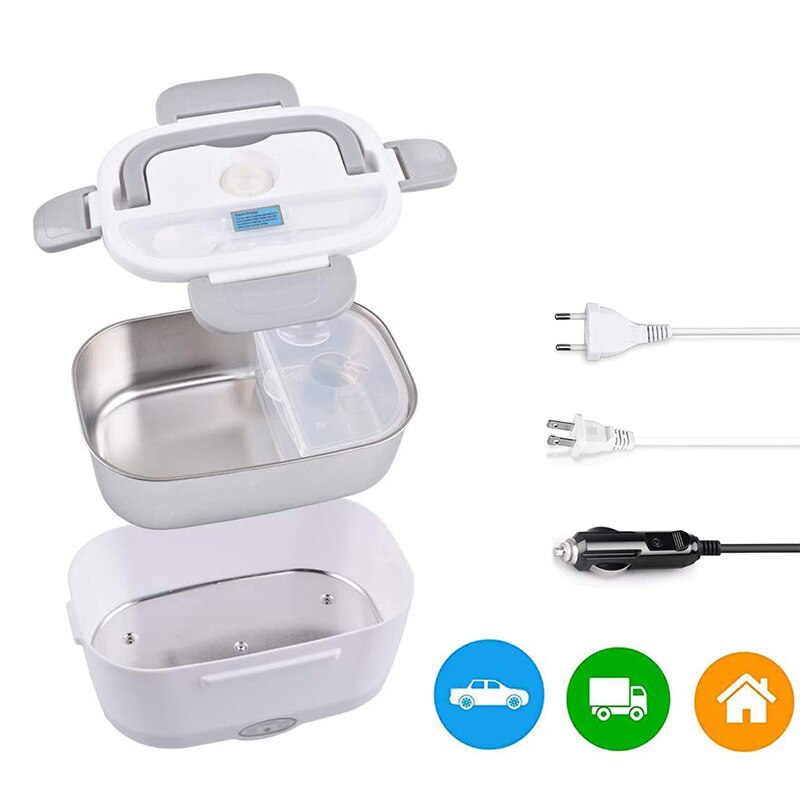 12V 110V 220V Portable Electric Heating Lunch Box Home Car Truck Office Rice Box Food Warmer Heater Rice Container Lunchbox - Image 2