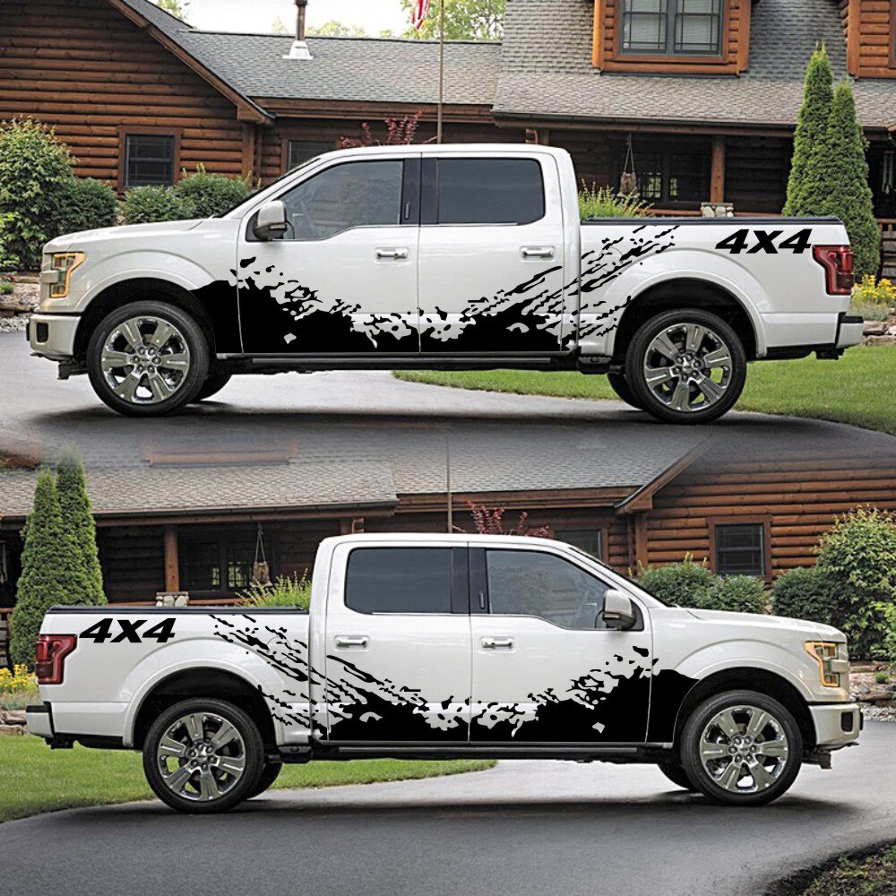 Car sticker 4 x4 cross-country graphics vinyl decals for mitsubishi L200 Toyota Hilux Tundra dodge ram NAVARA truck accessories - Image 2