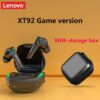 Lenovo XT92 TWS Gaming Earphone Bluetooth 5.1 Low Latency Professional Gamer Bluetooth Headphone With Mic 9D Stereo HiFi Headset